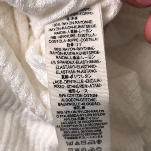 Free People | Spring Valley Top White Lace New m - Picture 6 of 7